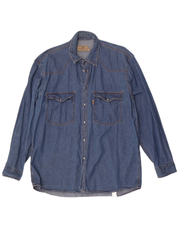 Camisa vaquera para hombre de European Project Algodón azul medio