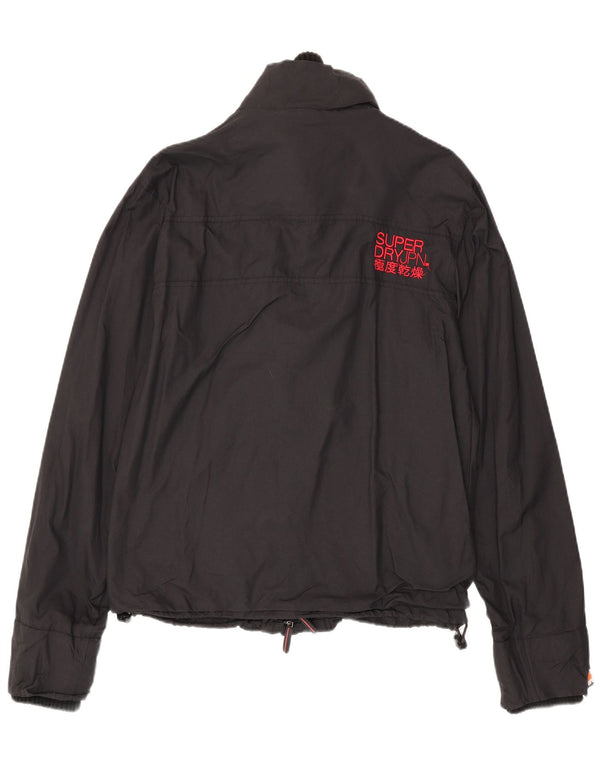 Superdry Chaqueta cortavientos para hombre UK 40 Large Nylon negro