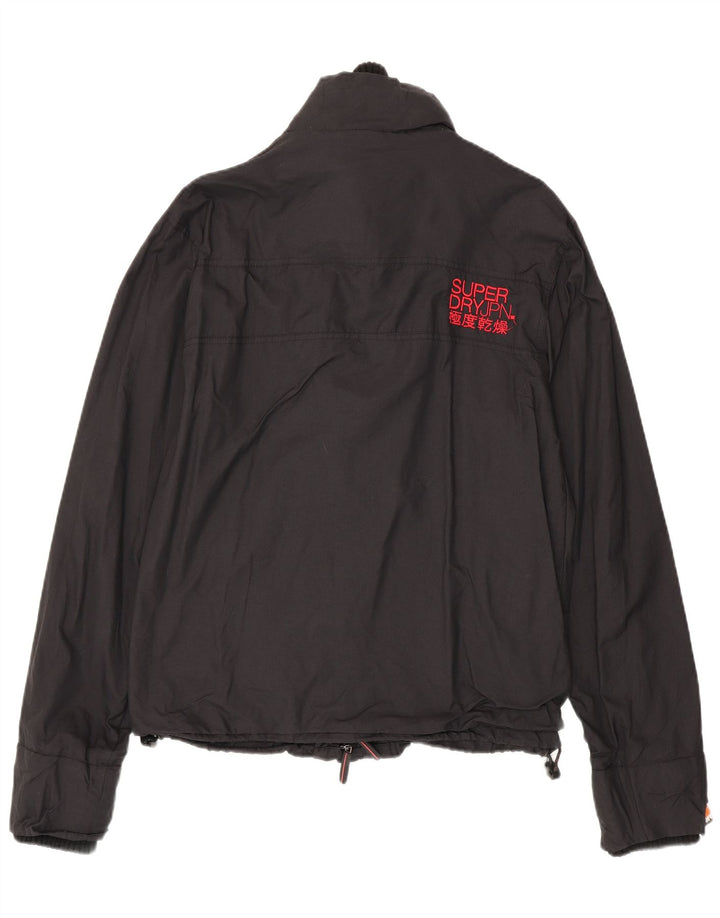 Superdry Chaqueta cortavientos para hombre UK 40 Large Nylon negro