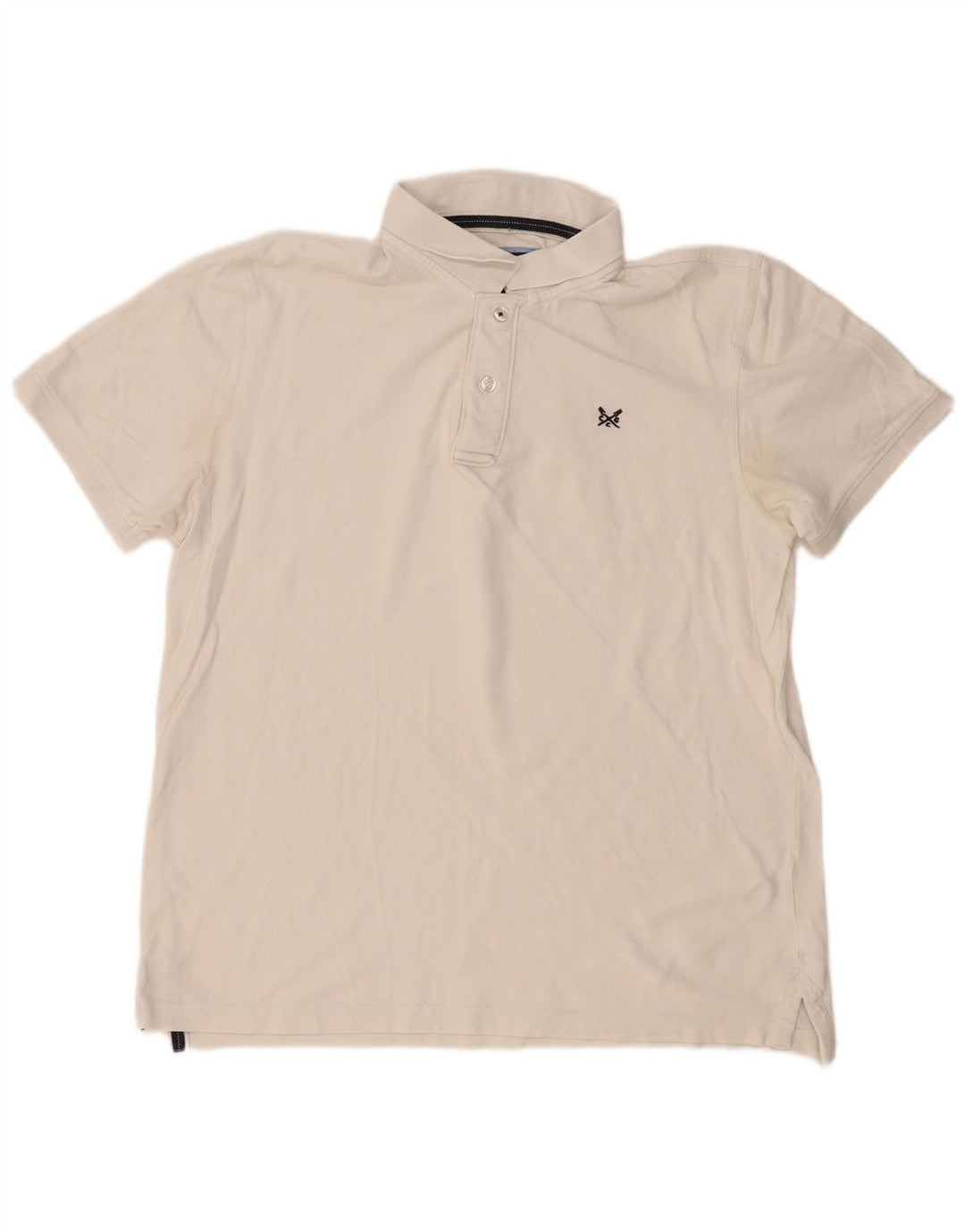 CREW CLOTHING Polo para hombre XL Algodón blanco