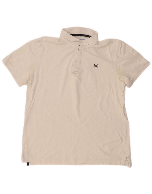 CREW CLOTHING Polo para hombre XL Algodón blanco