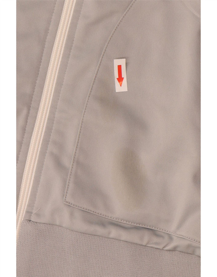 Asics Hombre Chándal Top Chaqueta 2XL Gris Colorblock Poliéster