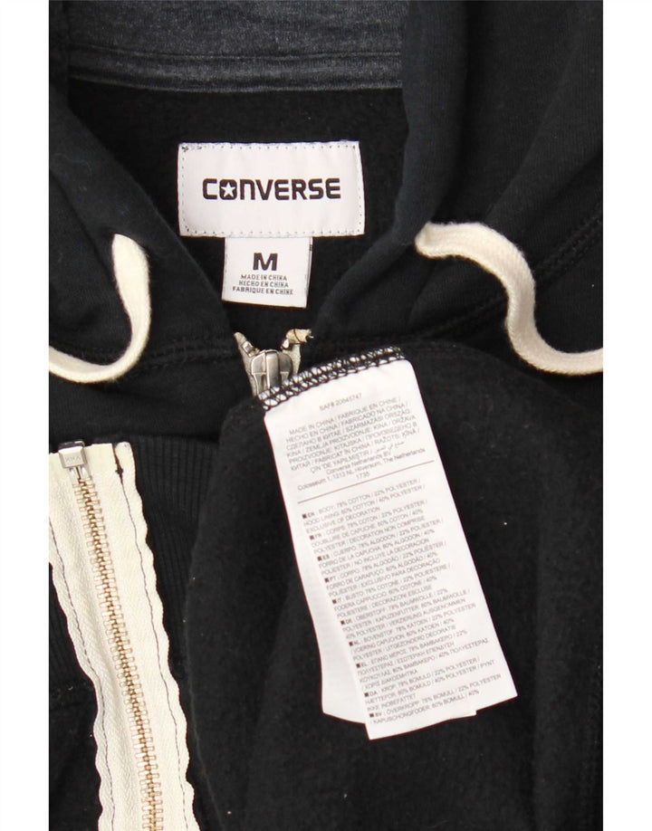 Converse Hombre Zip Sudadera con capucha Suéter Medio Azul Marino Algodón