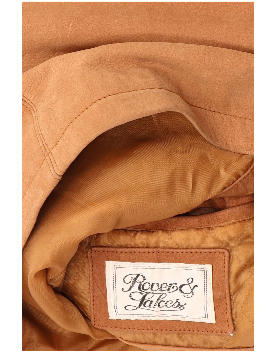 Rover&Lakes Abrigo de cuero para hombre IT 46 Small Cuero marrón