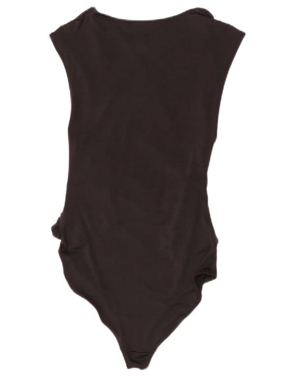 Body Zara Mujer UK 8 Small Poliéster Negro