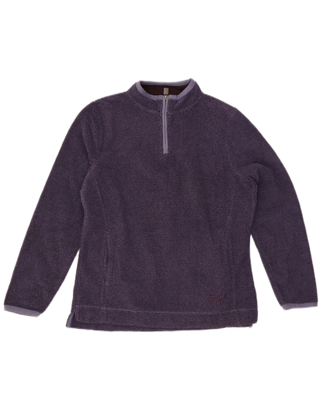 Weird Fish Sudadera con Cuello y Cremallera para Mujer UK 40 Poliéster Morado Mediano