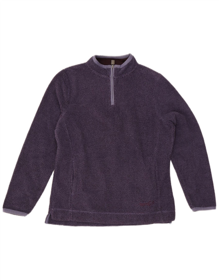 Weird Fish Sudadera con Cuello y Cremallera para Mujer UK 40 Poliéster Morado Mediano