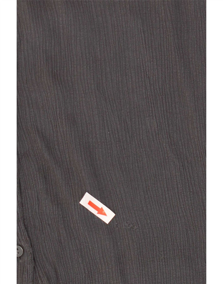 Zara Blusa Camisa Manga 3/4 Mujer UK 44 Gris Medio