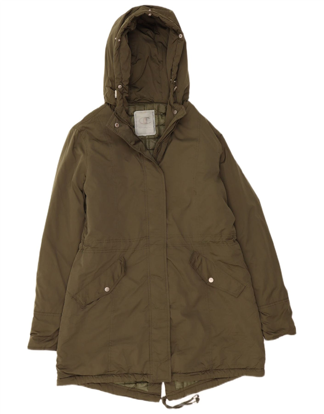 Champion Parka con capucha para mujer UK 40 XL Poliéster caqui