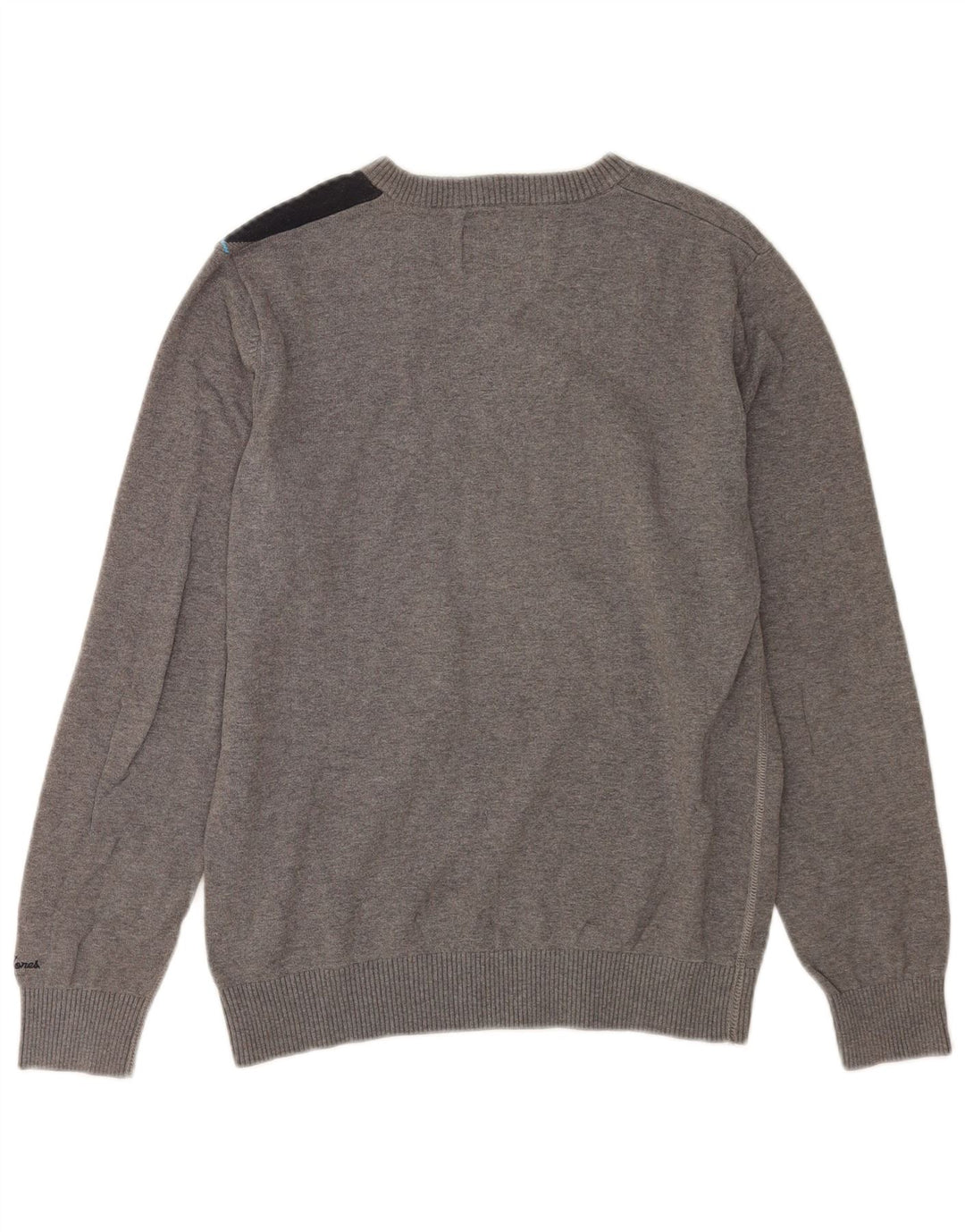 Jack & Jones Hombre Jersey Con Cuello En V De Algodón Color Block Gris Medio