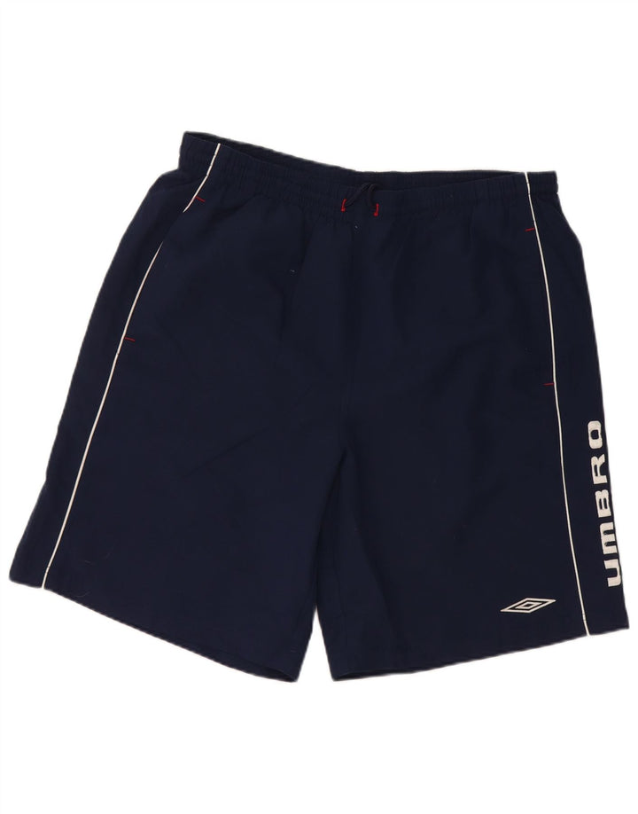 Umbro Mens Graphic Sport Shorts Grande Azul Marino Poliéster