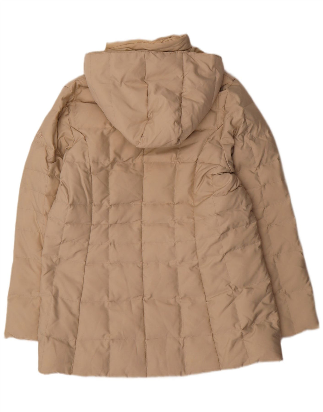 SERGIO TACCHINI Abrigo acolchado con capucha para mujer UK 46 Poliéster beige grande