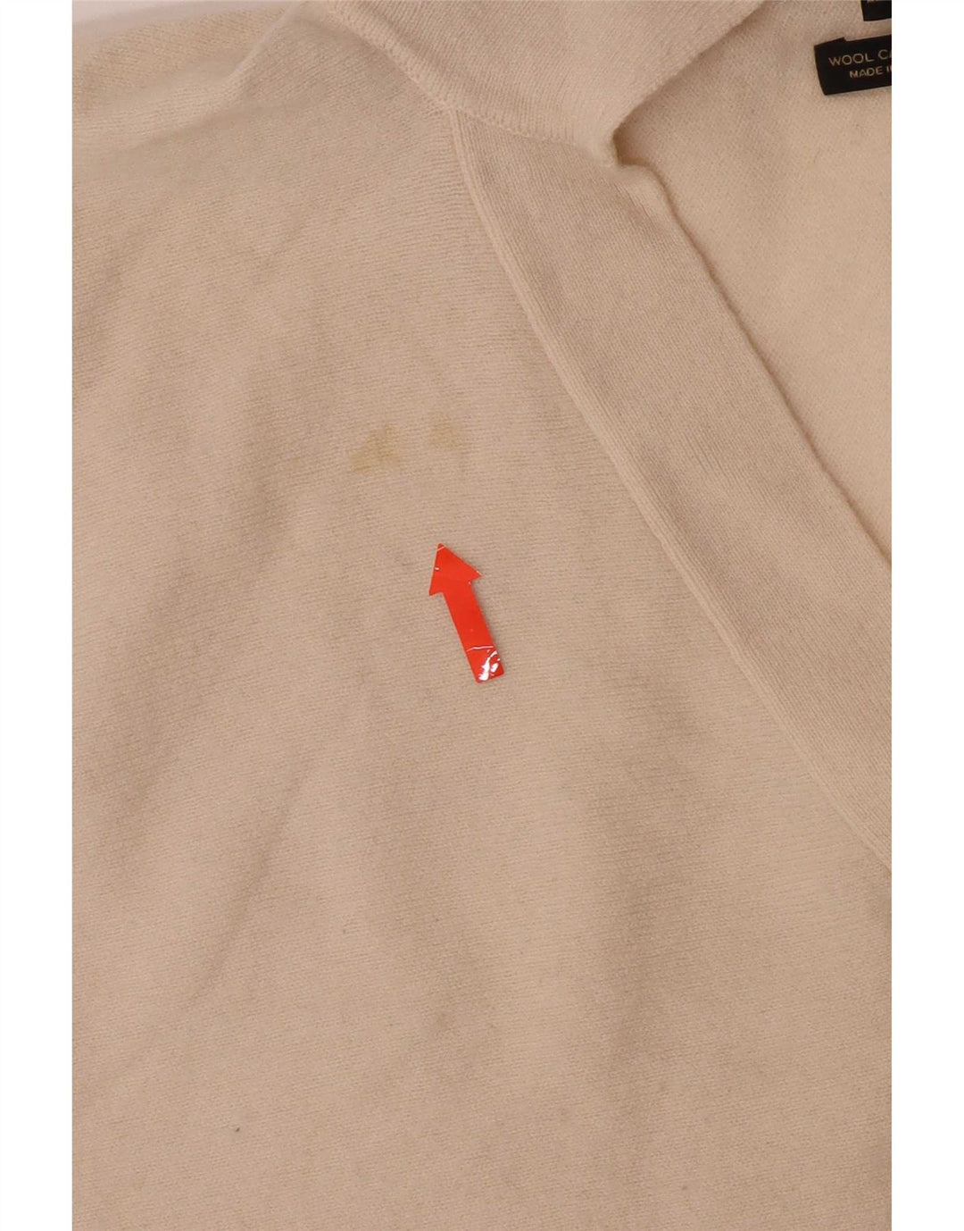Massimo Dutti Jersey con cuello tipo polo para mujer UK 10 Small Off White