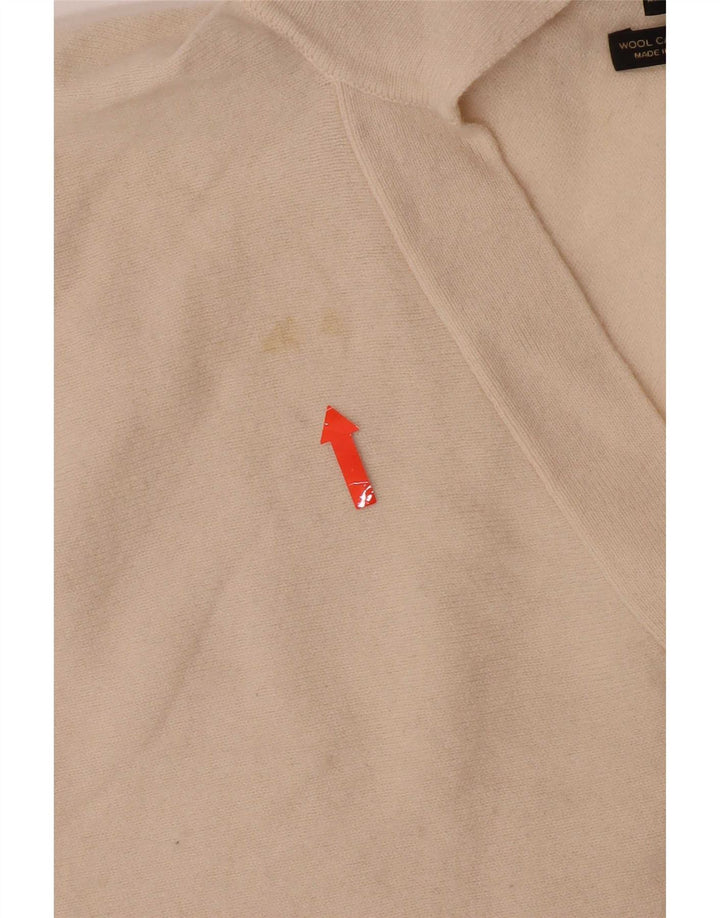 Massimo Dutti Jersey con cuello tipo polo para mujer UK 10 Small Off White