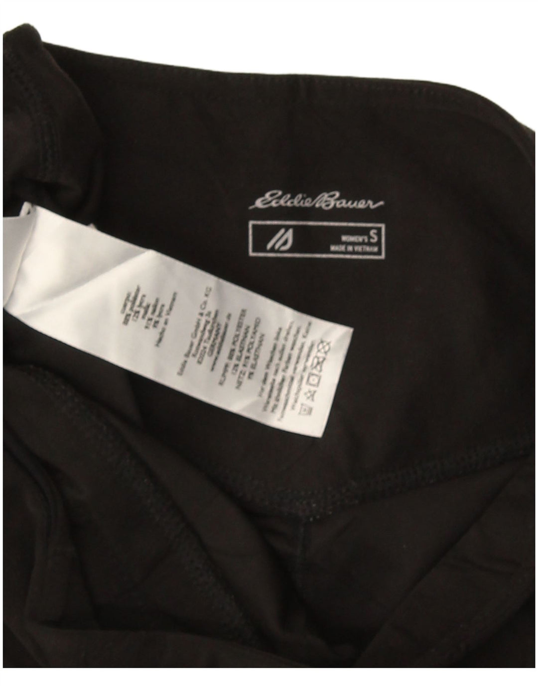 Eddie Bauer Leggings Capri para Mujer Reino Unido 10 Pequeño Poliéster Negro