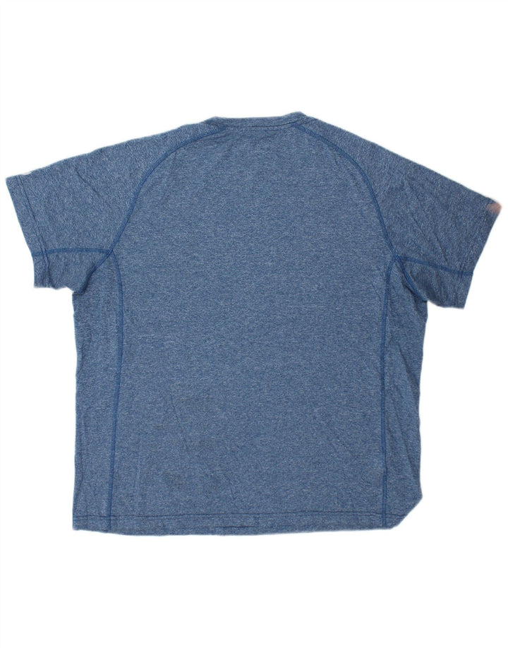 EDDIE BAUER Camiseta para hombre Top Large Azul Moteado Poliéster
