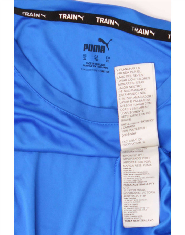 Puma Camiseta gráfica para hombre Top XL Poliéster azul