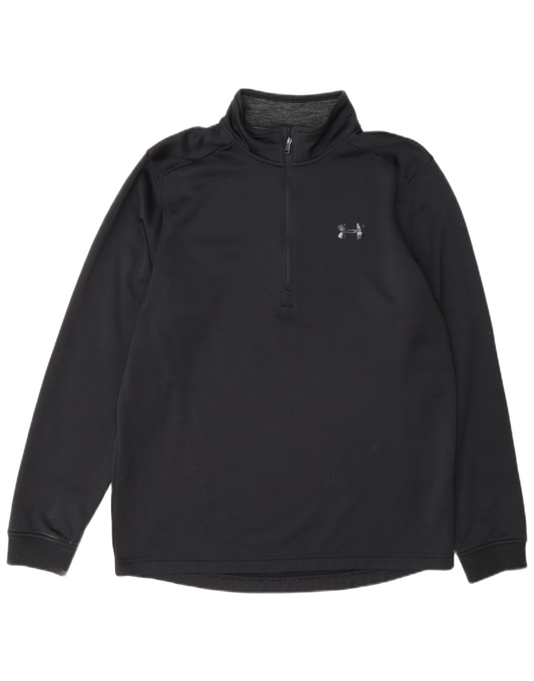Under Armour Hombre Cold Gear Zip Neck Jersey Chándal Top Mediano Negro
