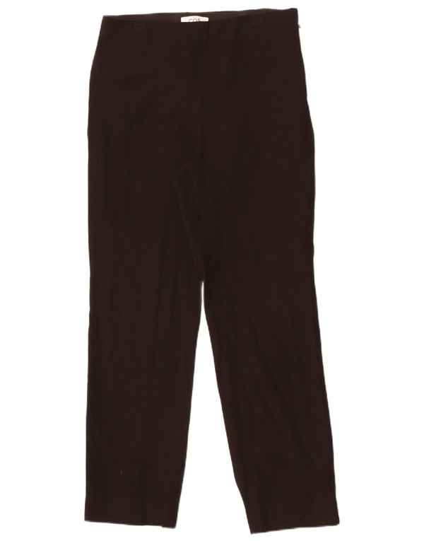 Cos Womens Straight Casual Trousers EU 40 Medium W30 L28 Black Viscose