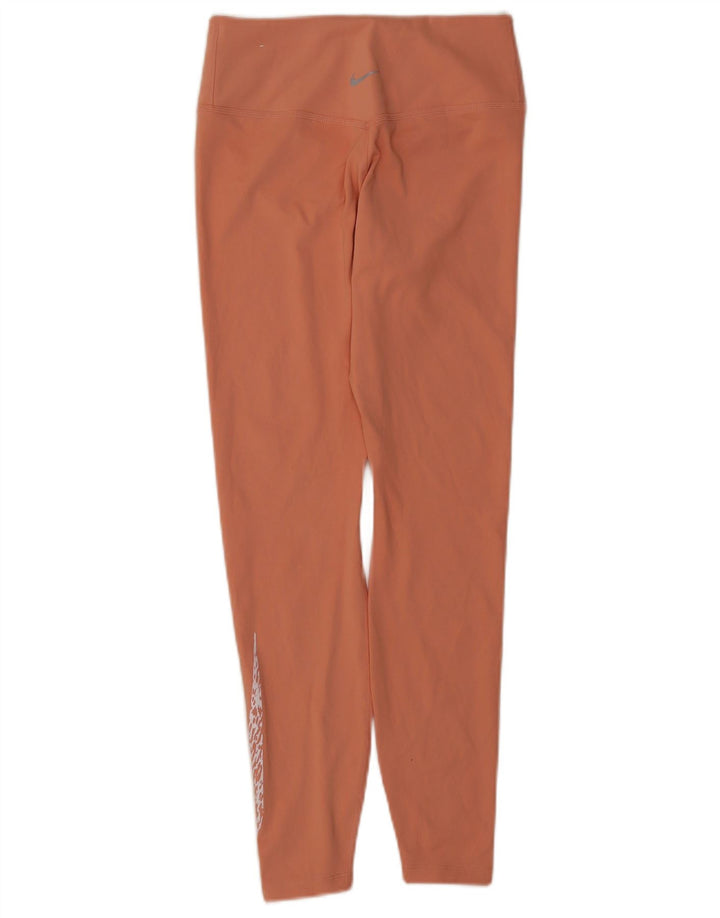 Nike Leggings Dri Fit Graphic para mujer UK 8 Small Naranja Poliéster