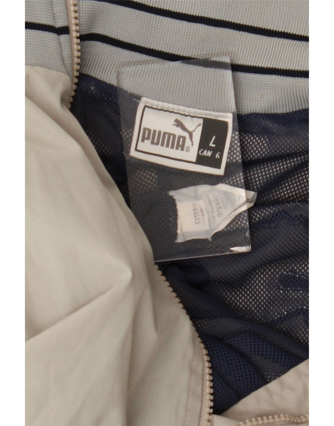 Puma Chaqueta Bomber para Hombre UK 40 Grande Gris Algodón