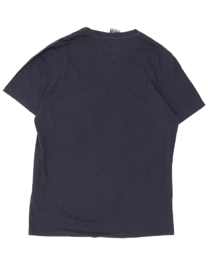 CHAMPION Camiseta gráfica para hombre Top XL Algodón azul marino