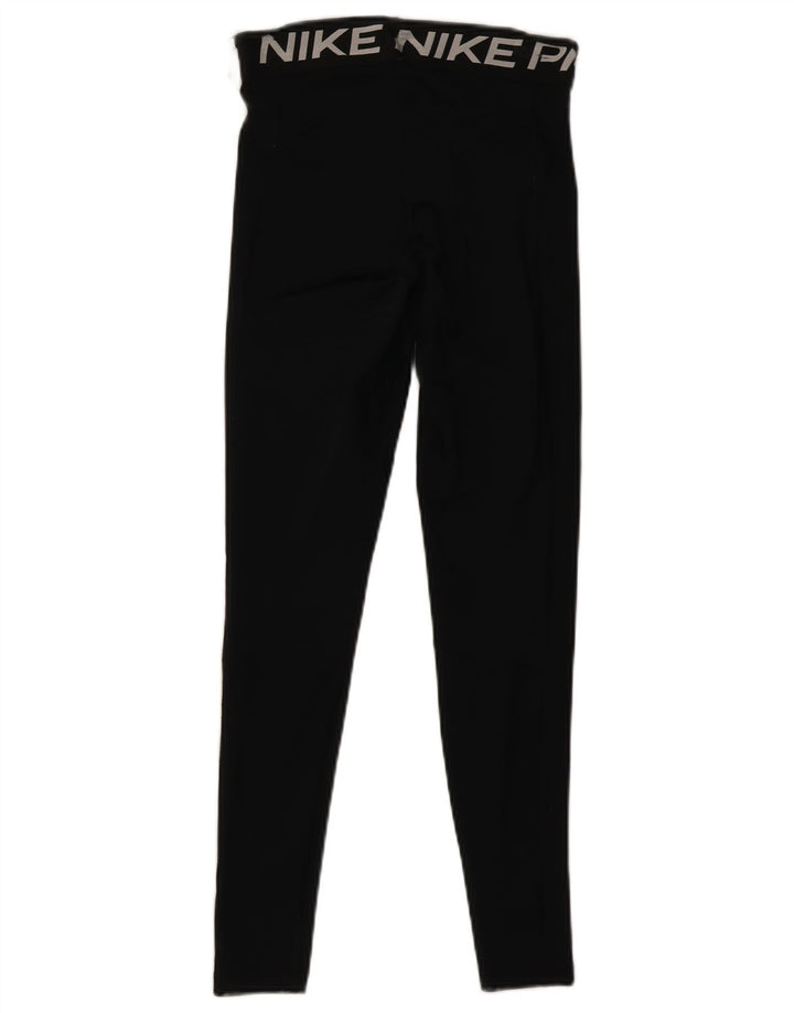Nike Leggings Dri Fit Graphic para mujer UK 10 Pequeño Poliéster negro