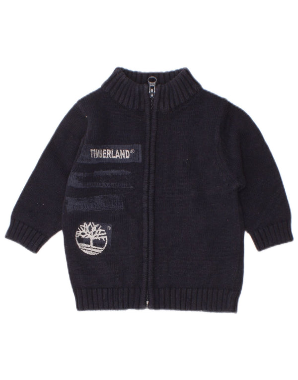 Timberland Cárdigan gráfico para bebés de 3 a 6 meses, algodón azul marino