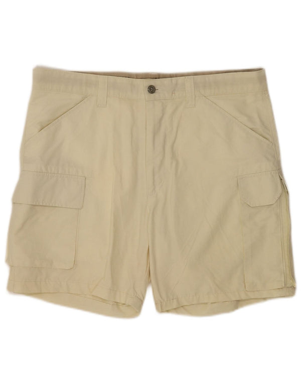 Dockers Mens Khakis Cargo Shorts W34 Grande Algodón Beige