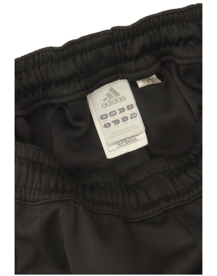 Adidas Mens Climalite Chándal Pantalones Grande Negro Poliéster