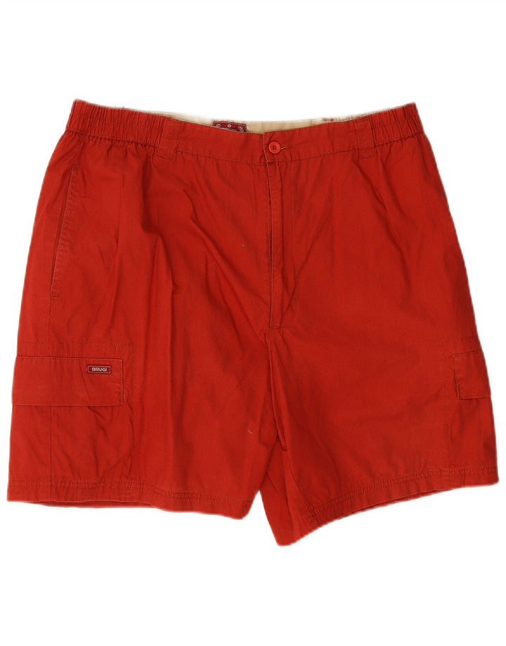Brugi Shorts Cargo Hombre XL W38 Algodón Rojo