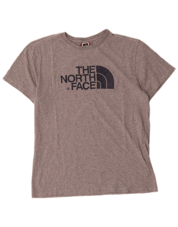 The North Face Camiseta gráfica para hombre Top de algodón moteado gris medio