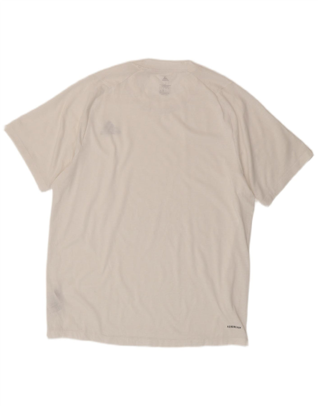 Adidas Hombre Aeroready Camiseta Top Grande Poliéster Blanco