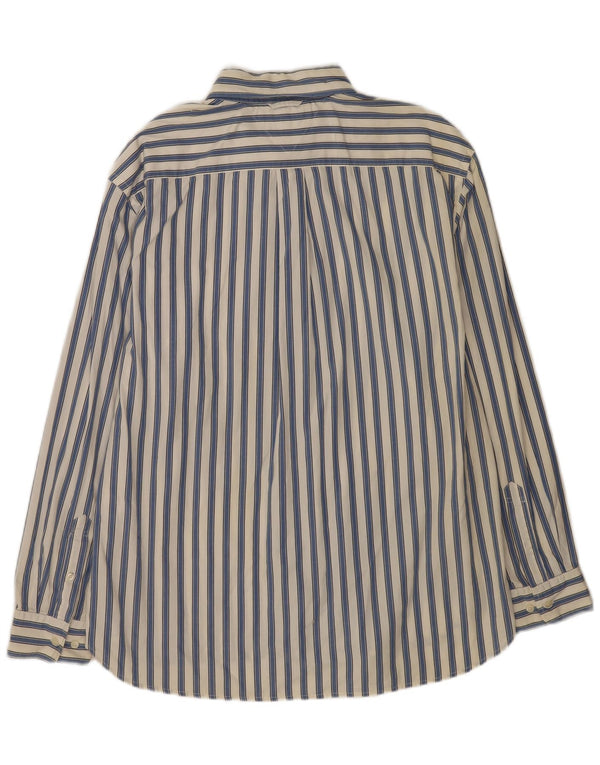 Camisa Tommy Hilfiger Hombre XL Algodón Rayas Azul