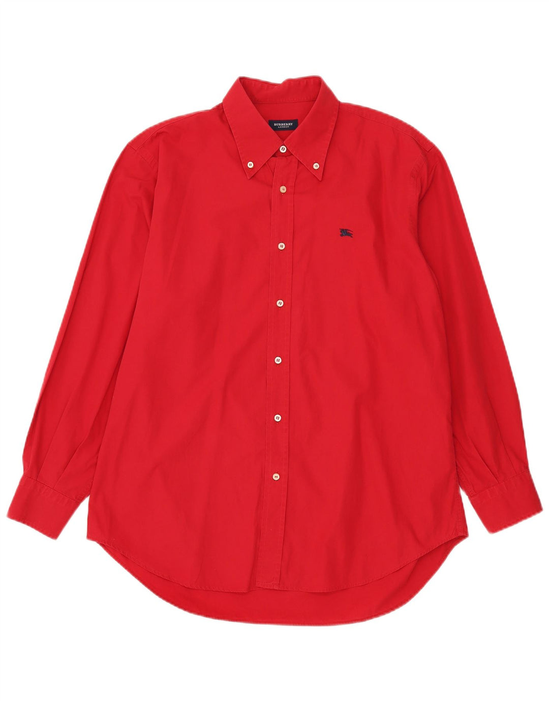 BURBERRY Camisa Hombre Grande Algodón Rojo