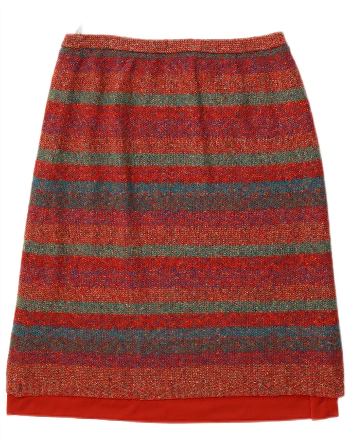 Bleyle Falda acampanada de punto para mujer EU 42 Large W32 Lana a rayas multicolor