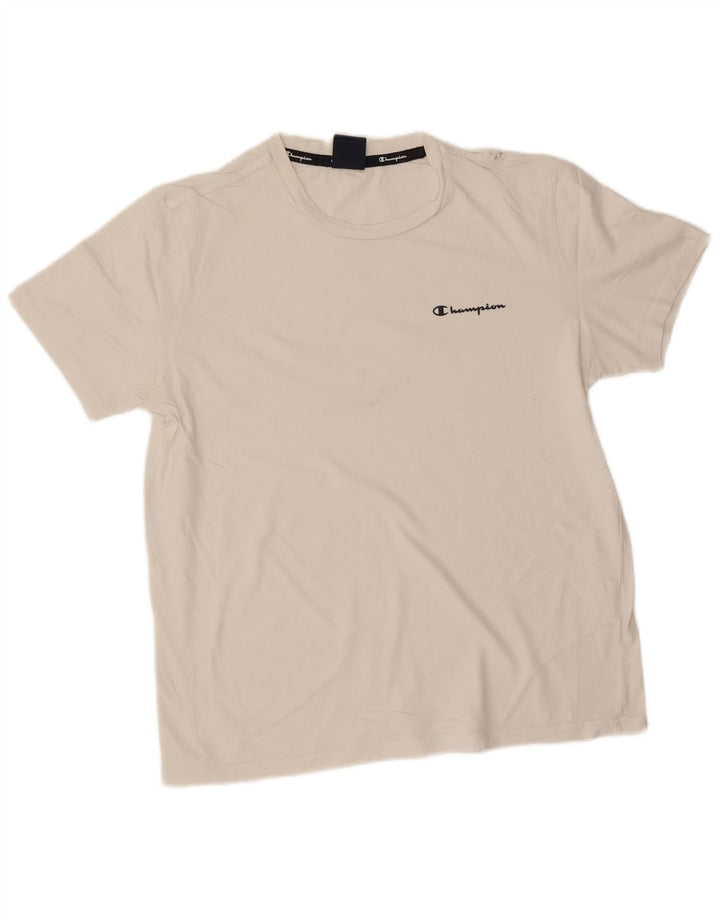 Champion Camiseta Hombre Top Medium Blanco Algodón