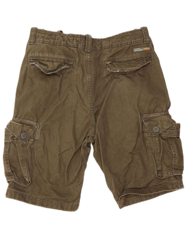 SUPERDRY Shorts cargo para hombre W32 Medium Khaki Cotton