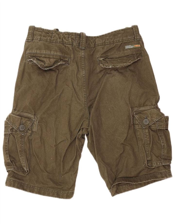 SUPERDRY Shorts cargo para hombre W32 Medium Khaki Cotton