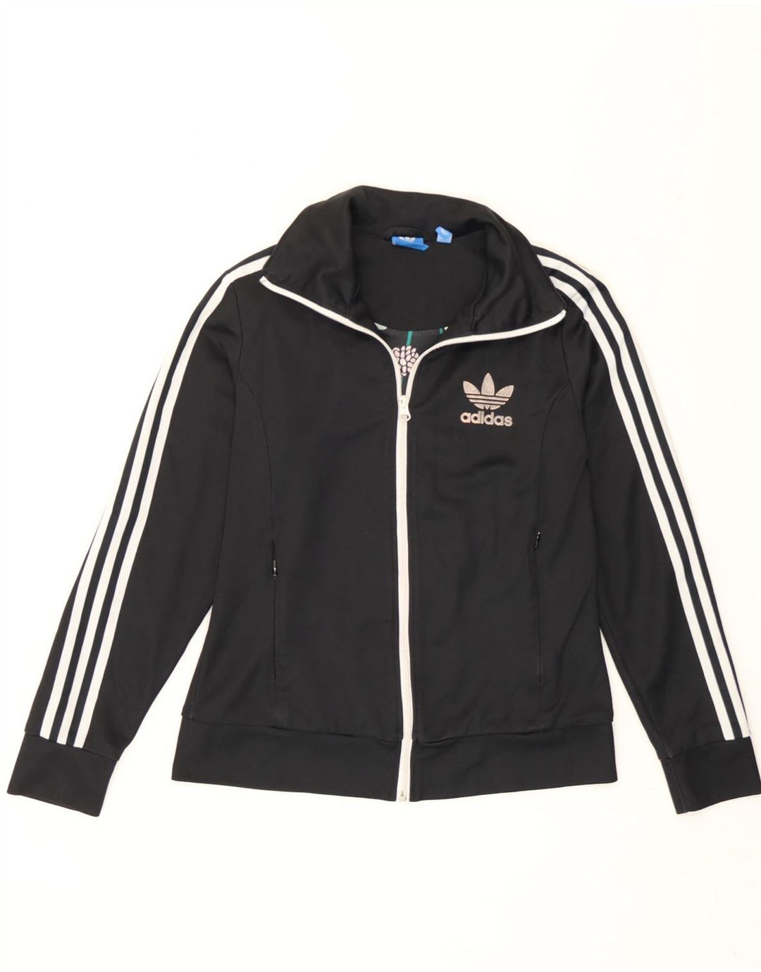 Adidas - Chaqueta de chándal para mujer, talla 40, talla grande, color negro, poliéster
