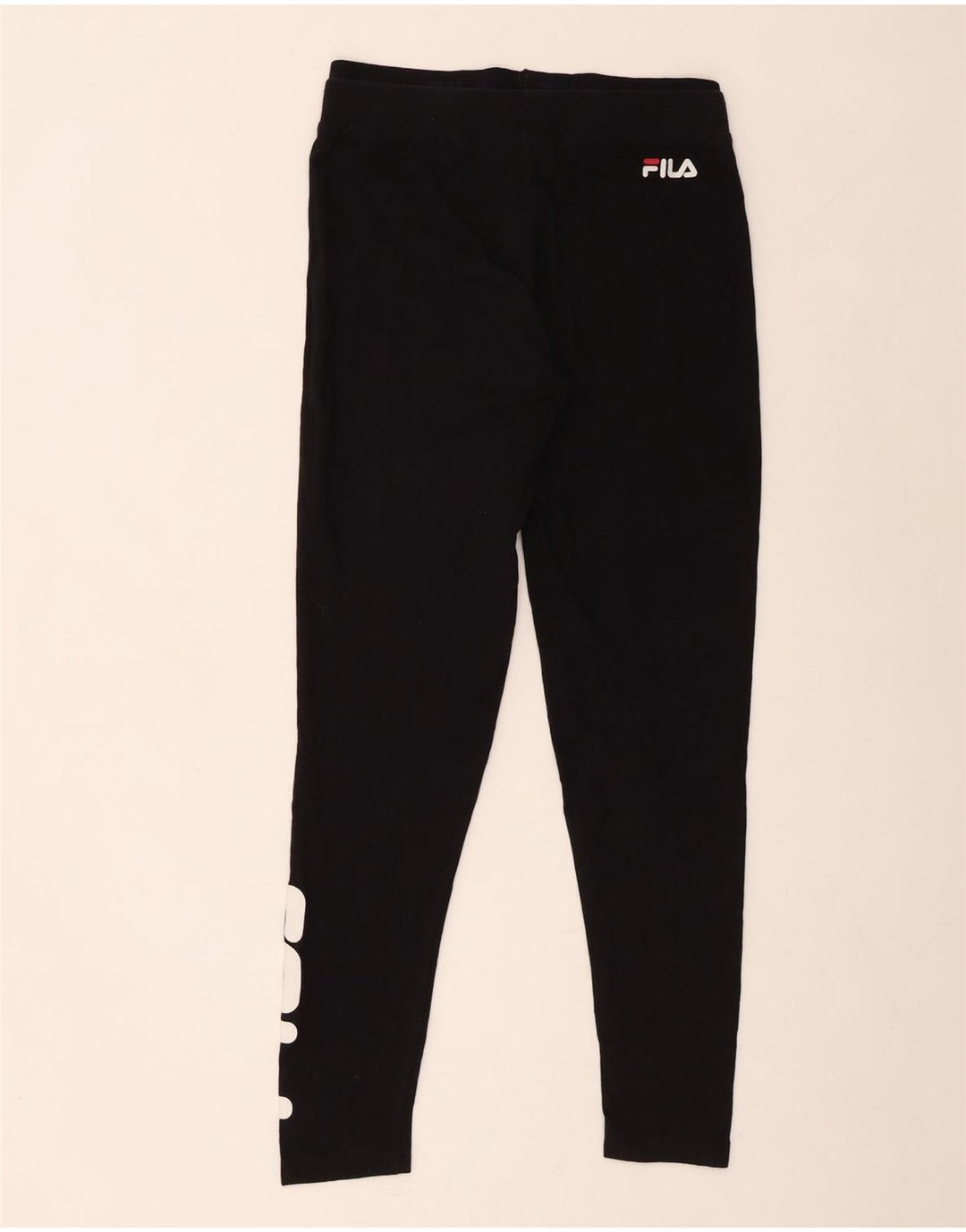 Fila Leggings gráficos para mujer Reino Unido 12 Mediano Algodón negro