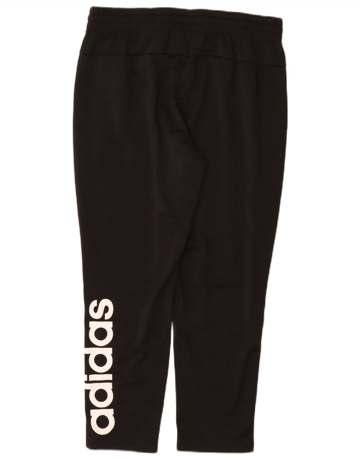 ADIDAS Mujer Graphic Chándal Pantalones UK 16/18 Grande Negro Poliéster