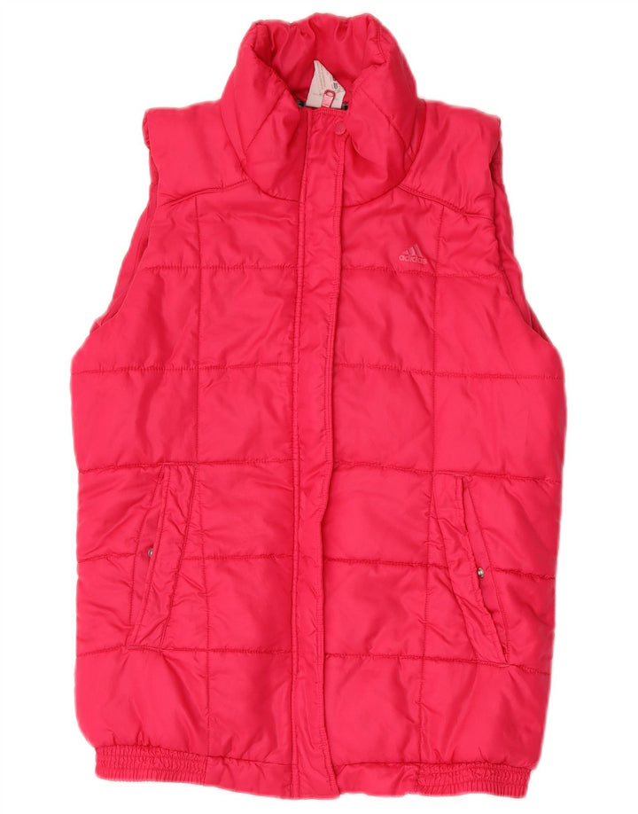 Chaleco acolchado Adidas para mujer UK 12/14 Poliéster rosa medio