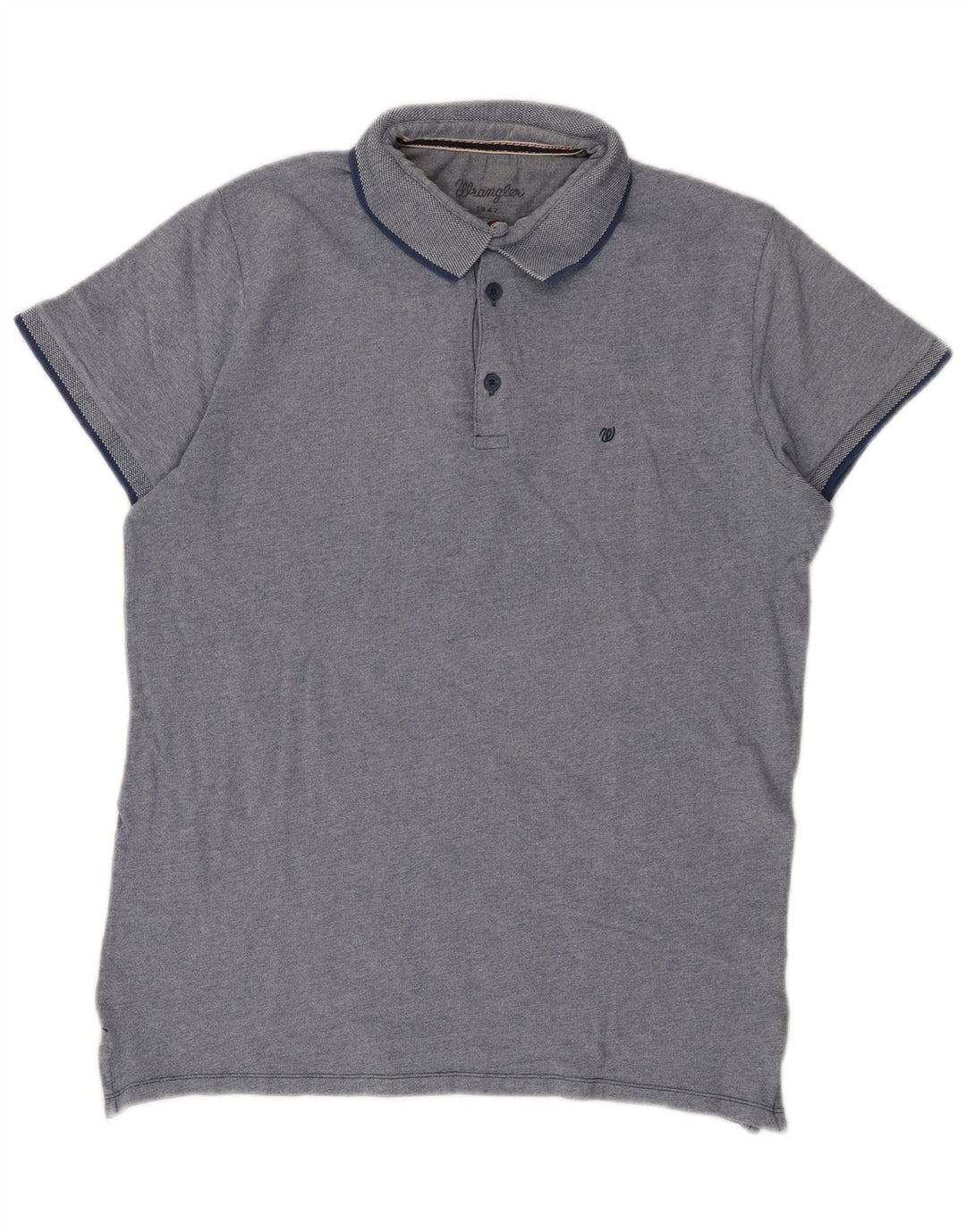 Wrangler Polo De Ajuste Regular Para Hombre Azul Grande