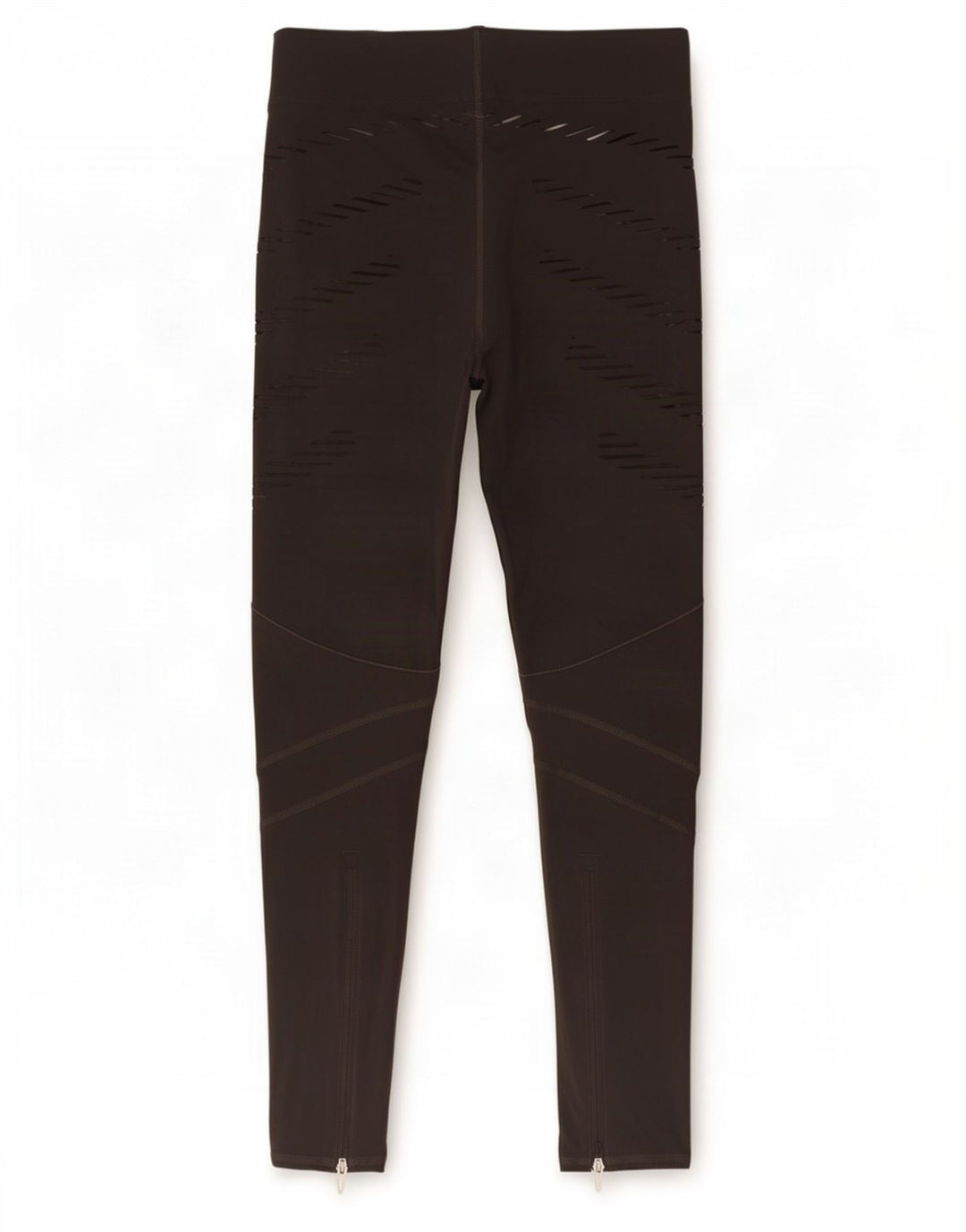 Adidas Leggings Climalite para mujer UK 8/10 Small Gris Rayas Poliamida