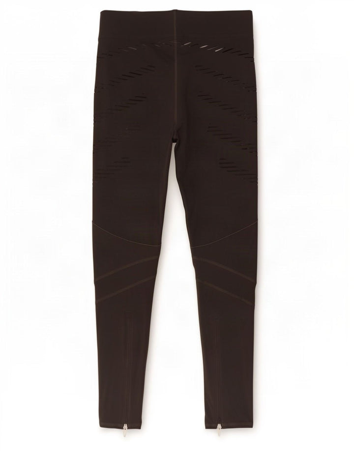 Adidas Leggings Climalite para mujer UK 8/10 Small Gris Rayas Poliamida