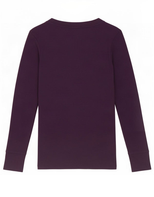 Gap Womens Top Long Sleeve UK 8 Small Purple Cotton