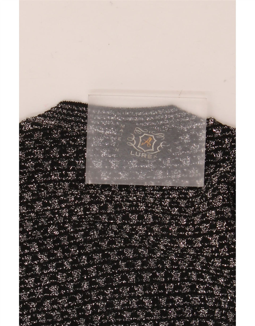 Vintage mujer chaleco camiseta sin mangas Reino Unido 14 medio negro geométrico