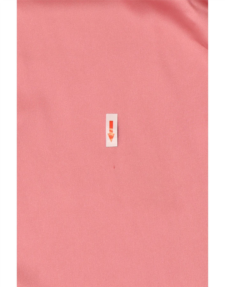 Zara Mujer Blusa Camisa Extragrande UK 44 Poliéster Rosa Medio