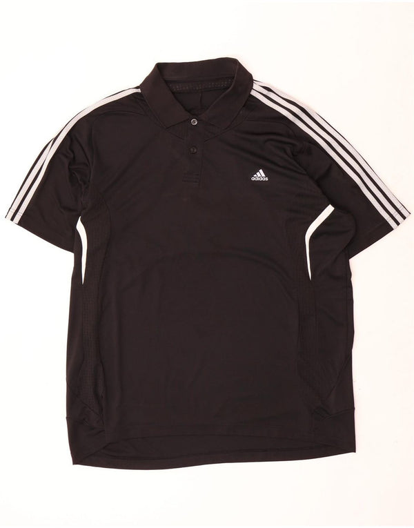 Adidas Mens Clima 365 Polo Shirt 2XL Negro Colorblock Poliéster